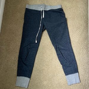 J. Crew women’s navy & gray fleece joggers. Never worn, great condition. Size M